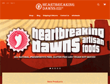 Tablet Screenshot of heartbreakingdawns.com